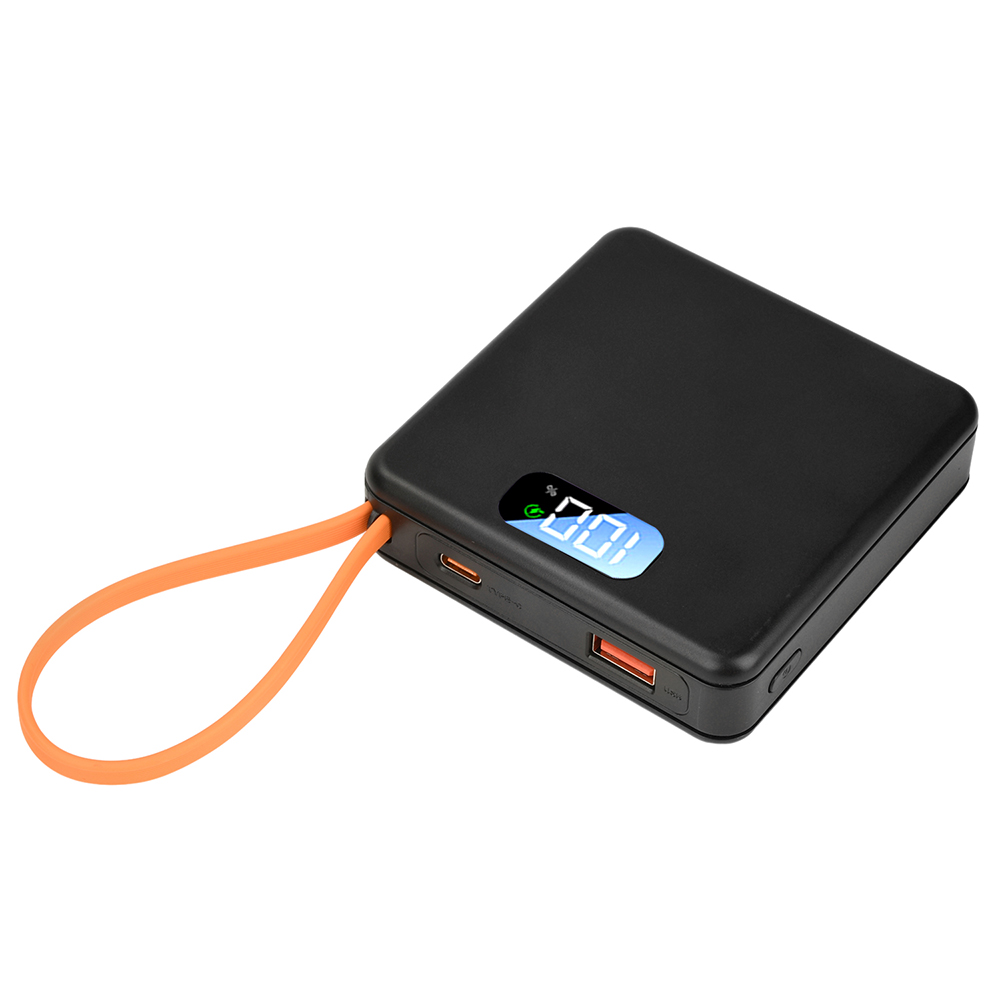 DIY Power Bank 18650 verwijderbare lasvrije draagbare batterijbank 22,5 W snel opladen 10000 mAh oplaadbare module met LCD-scherm