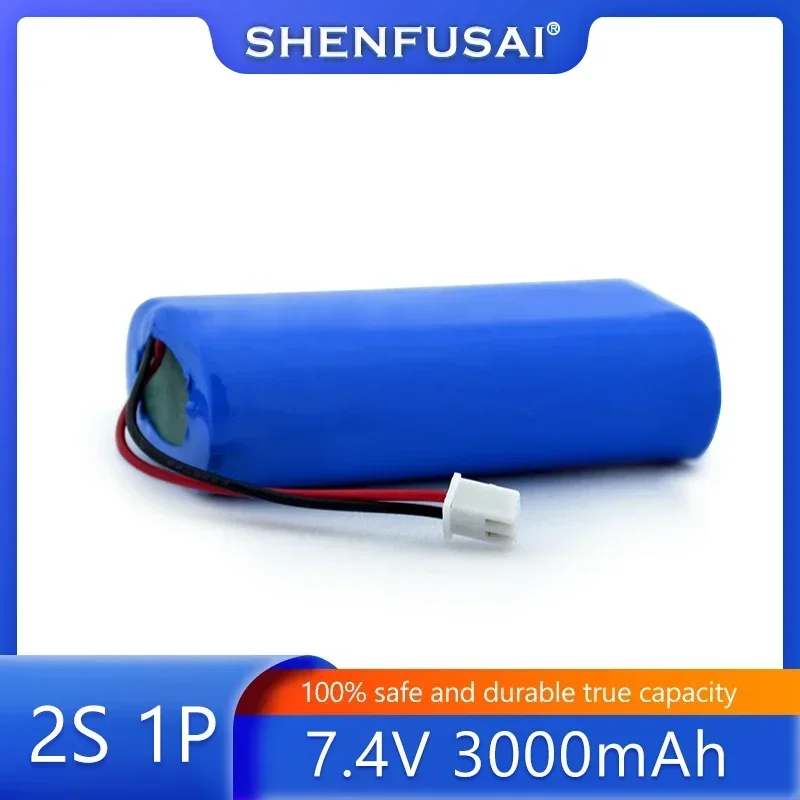 7.4V 2S1P 18650 rechargeable lithium battery suitable for projectors, speakers, wireless monitoring, lighting, toy accessories