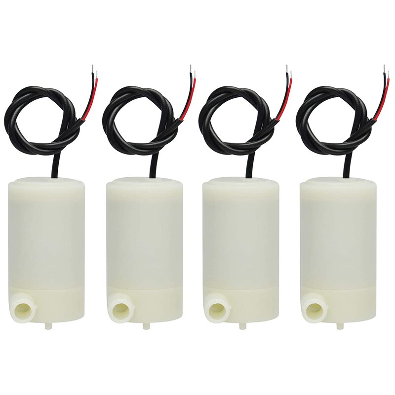 4 Stuks Dc 3 V 5 V Micro-Dompelpomp Mini Waterpomp Vis Tanks Fontein Aquarium Set: Default Title