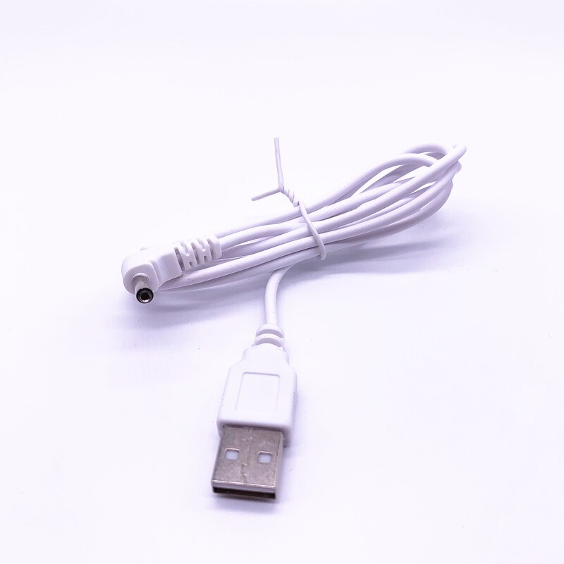 USB 2.0 Man Naar Haaks 90 Graden 3.5mm 1.35mm DC Stekker Barrel 5v Kabel Wit /zwart