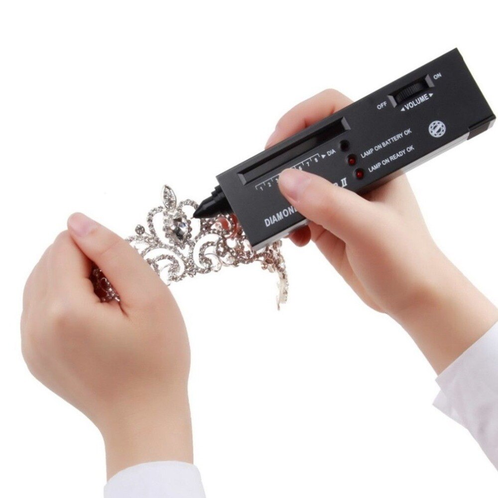 Testeur de diamant de haute précision sélecteur de pierres précieuses outil de surveillance de bijoux stylo de Test indicateur de diamant LED