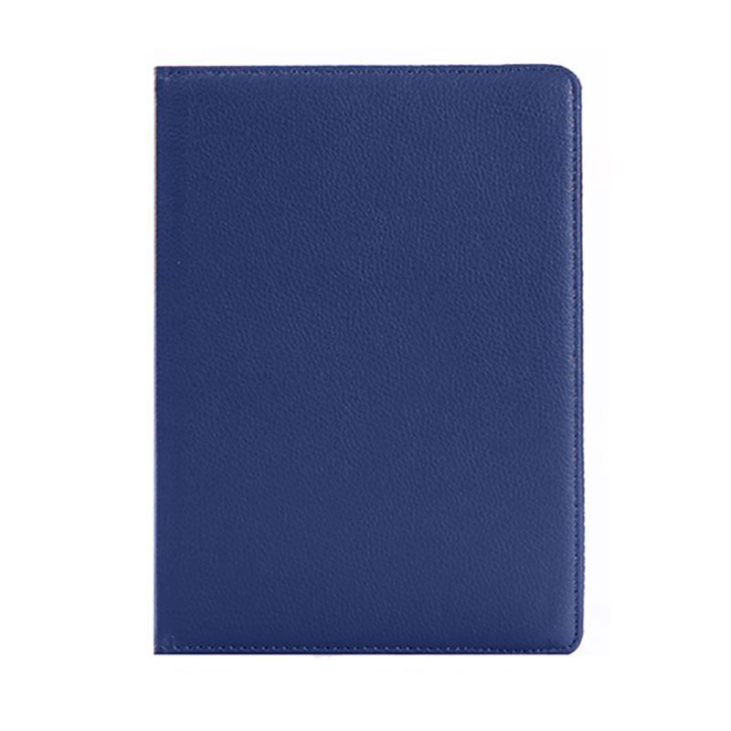 För samsung galaxy tab  a 10.5 fodral surfplatta sm -t590 sm-t595 sm-t597 360 roterande filp läder stativfodral med penna+film: 360-t590. djupblå