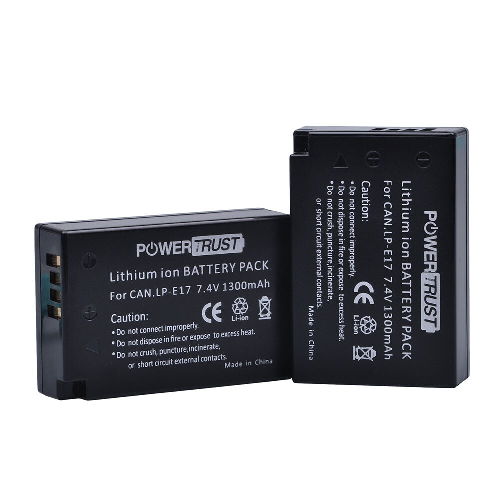 Powertrust 1300 Mah LP-E17 LPE17 Lp E17 Lithium Ion Batterij Voor Canon Eos M3 M5 750D 760D 800D T6i T6s 8000D Kus X8i