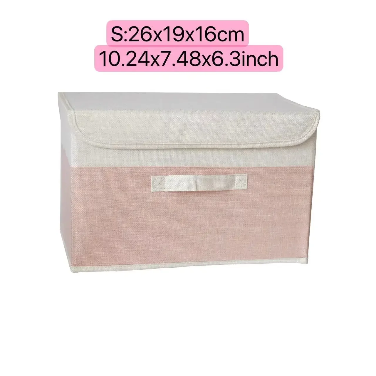Non-Woven Fabric Storage Box Dormitory Dustproof Bins Cosmetics Bin with Lids Folding Large Capacity Clothing Underwear Boxes: MULTI
