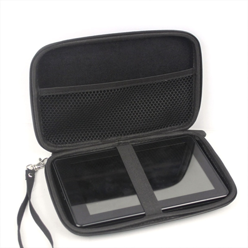 7 Inch Zwart Hard Shell Carry Bag Zipper Pouch Case Voor Garmin Nuvi Tomtom Sat Nav Gps