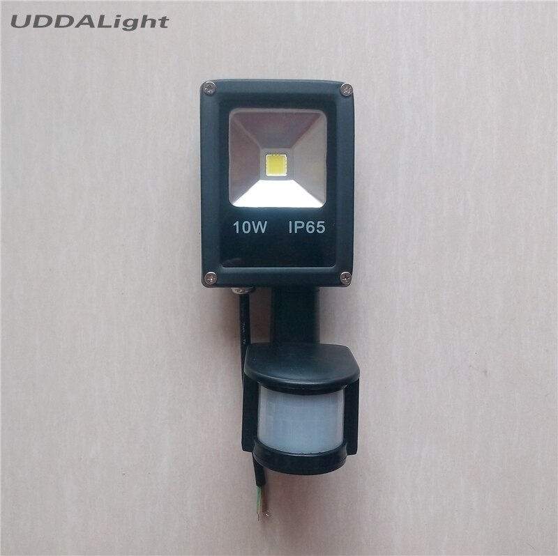 motion sensor outdoor lighting 10W led wall lamp sensor autdoor black/gray foco led exterior sensor de movimiento led outdoor: rectangle black / 10W warm white