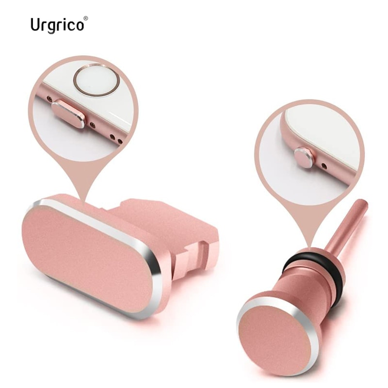 Colorful Metal Anti Dust plug Charger Earphone Dust Plug 3.5mm AUX jack for iPhone X XR Max 8 7 6S Plus Cell Phone Accessories