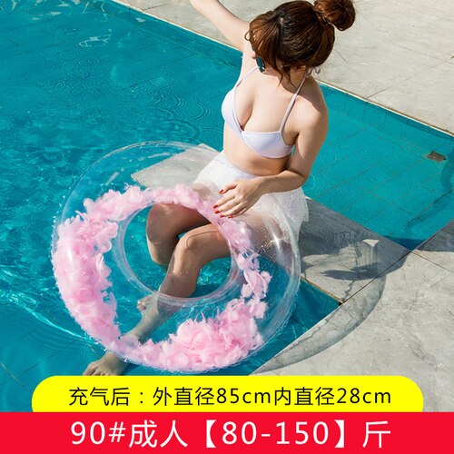 Levensreddende Float Dry Bag Reddingsboei Ring Water Sport Cool Zwembad Drijft Reddingsboei Opblaasbare Boei Zwemtas Zwemmen Accessoires BI50LB: Pink 90