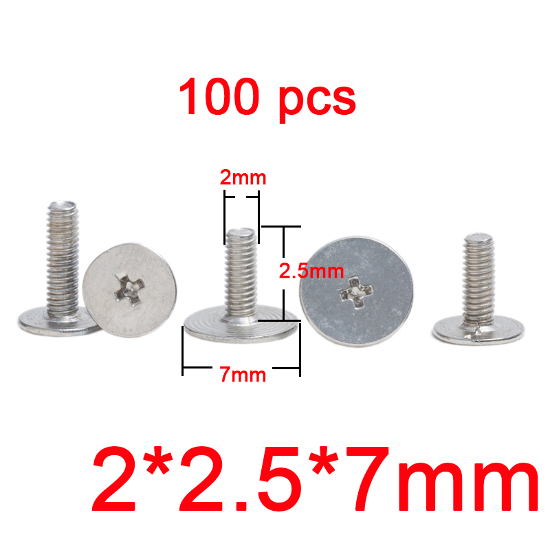 Hinge screw Screen shaft bracket screws Big head for laptop LCD top cover back case spiale screw M2 M2.5