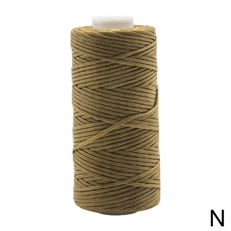 260M Multi Farbe Wachs Faden Single Filament Polyester Hand Stricken Schnur Gurt Kette Seil Korn Nähen Handwerk Pro Leder C J1E5: N