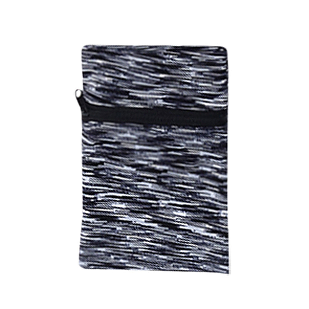 Multifunktionellt band dragkedja ankel wrap sport armband plånbok förvaringsväska fall badminton basket armband svettband 7.25: C