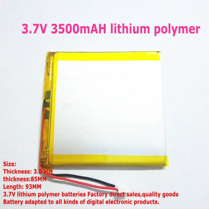 Beste batterij 1PCS 3500mAH lithium-polymeer Universele 7 inch Tablet PC batterijen 308593