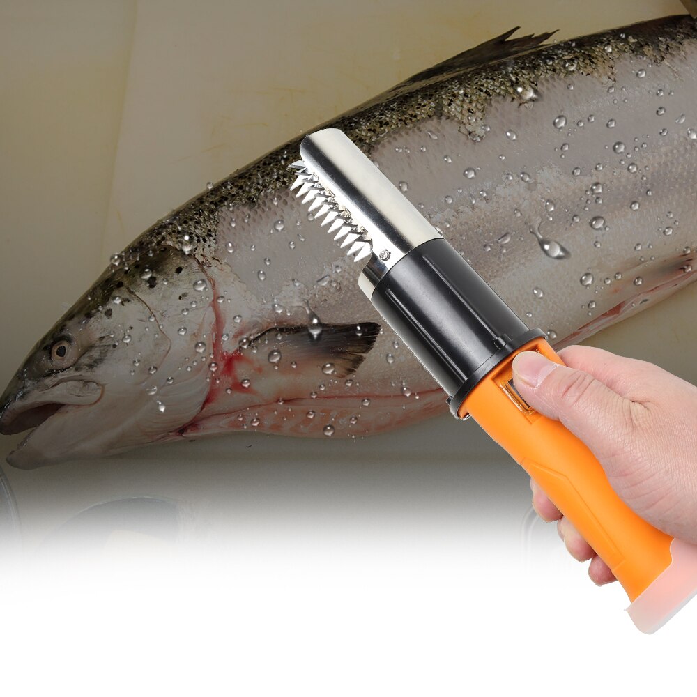 Wireless Electric Fish Scale Brush Rechargeable Fishing Scaler Clean Fish Remover Cleaner Descaler Scraper Seafood Tool