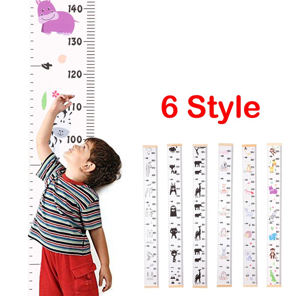 Wall Hanging Baby Height Measure Ruler Wall Sticker Decorative Props Child Kids Growth Chart for Bedroom Home Decor