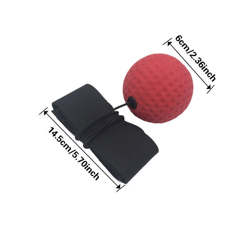 1 balle de vitesse de boxe PC, balle de réaction d'entraînement, balle de boxe de tête, balle d'exercice de coordination, balle de décompression d'évent,