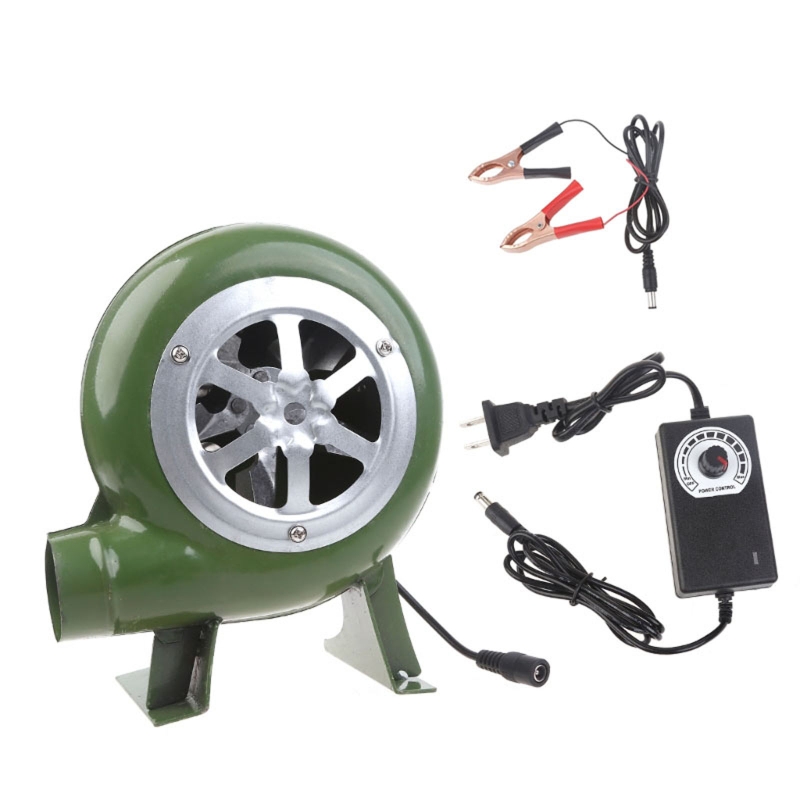 100 V 220 V elektrisches Gebläse HighPower 30/40/60/80 BBQ Camping Gebläse 2900 min: Weiß