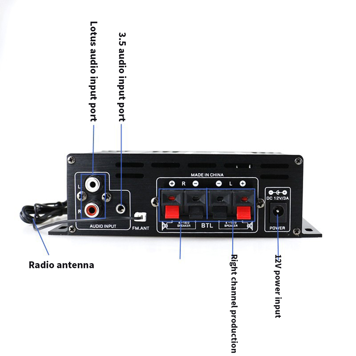 AK380/G8/AK370/AS22/280/AK270/AK170 800W 12V Home Car Hifi Amplificatori di potenza Stereo BASS Audio Altoparlante Classe D Car Home Sound Amp