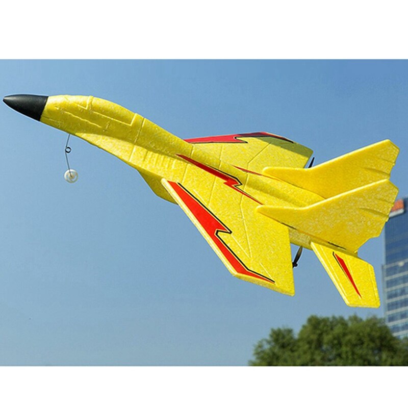 2 Set Cool Rc Vechten Fixed Wing Rc Vliegtuig Mig-530 2.4G Afstandsbediening Vliegtuigen Rc Vliegtuig Kerst , blauw & Geel