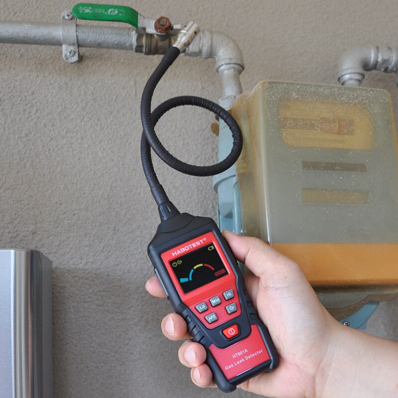 Habotest gasanalysator gaslækagedetektor ppm meter brændbar brandfarlig naturlig tester 9999 ppm 20%  lel