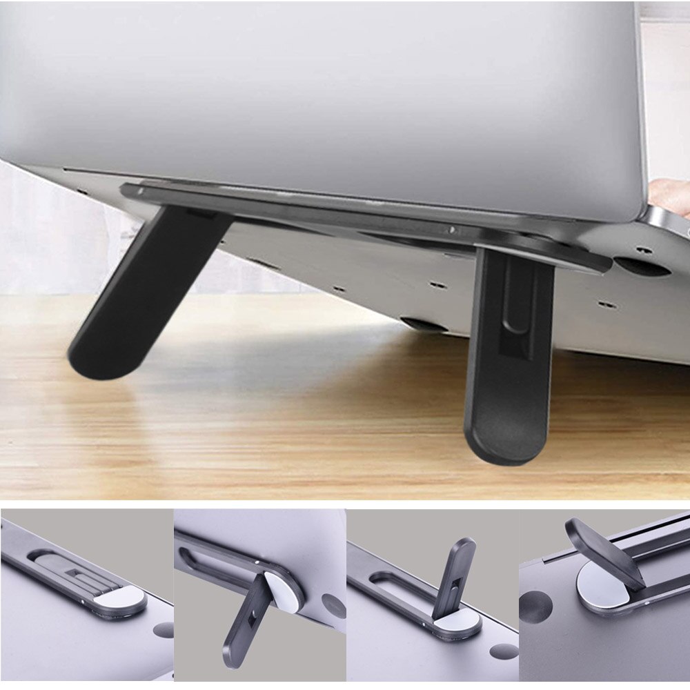 Laptop Stand Suporte Notebook Accessoires Macbook Pro Stand Mini Opvouwbare Laptop Houder Cooling Universele Supporter