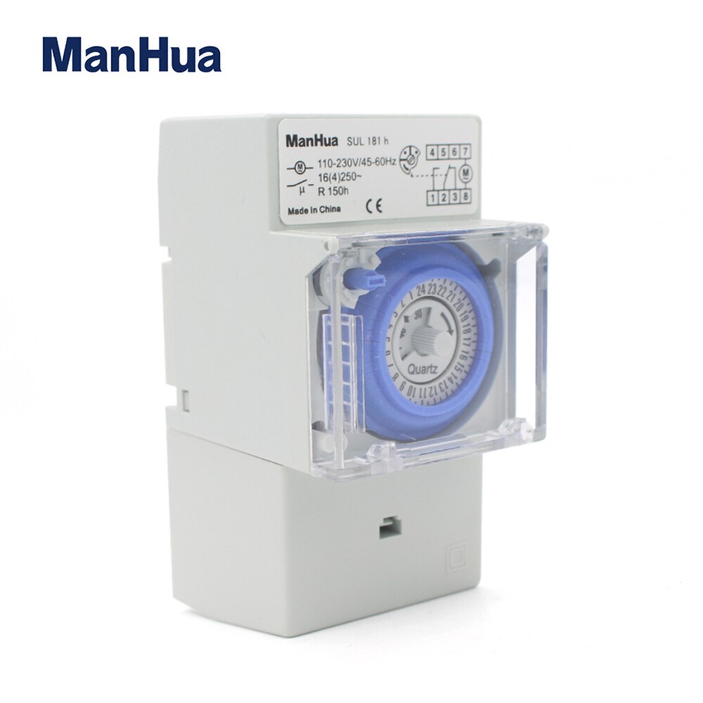 Elektronisk Timer Manhua din rail 110-230v 16a sul 181h mekanisk tim... – Grandado