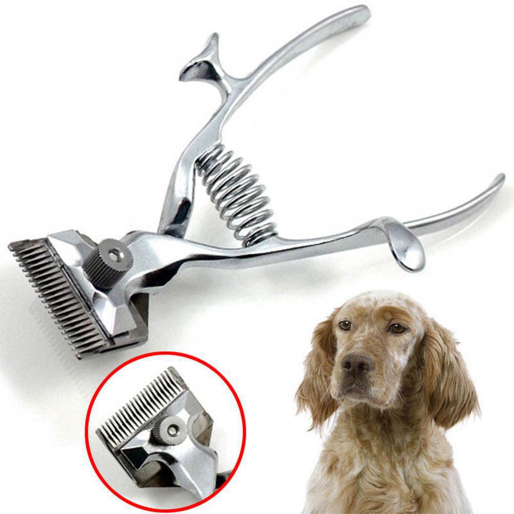 Extremt tyst manuell hårtrimmer husdjurshund katt hår rakapparat grooming clipper kam