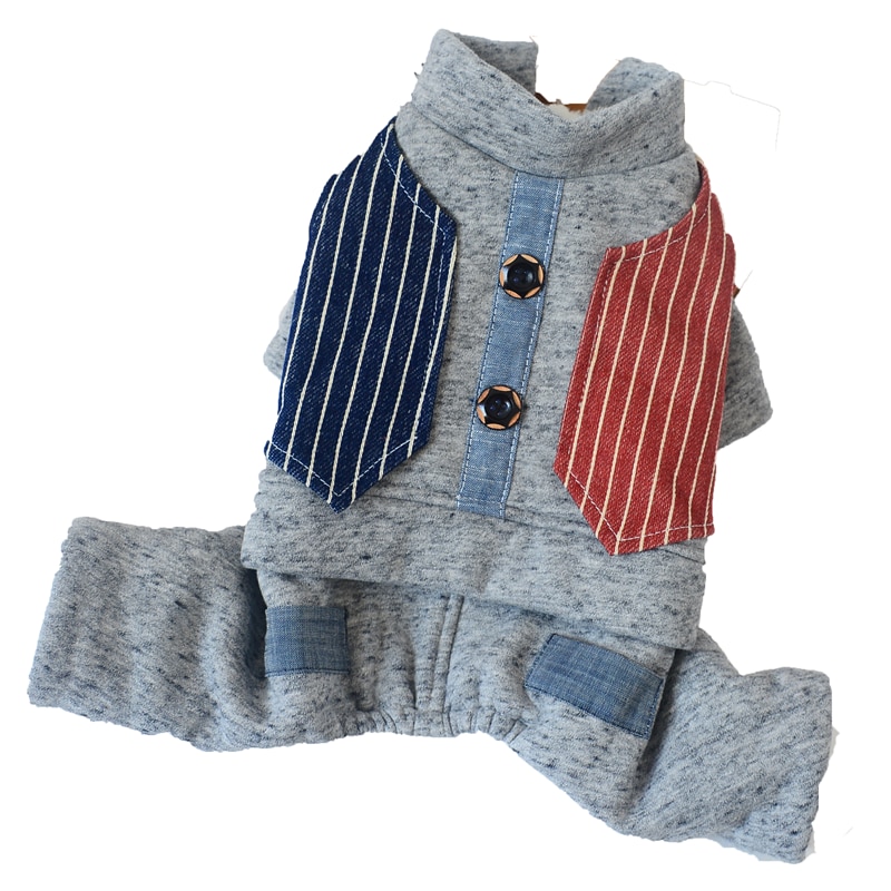 Mono a rayas para perro, Sudadera con capucha, abrigo para cachorro, chaqueta, ropa de invierno, atuendo para perros, gatos, tamaño pequeño y mediano