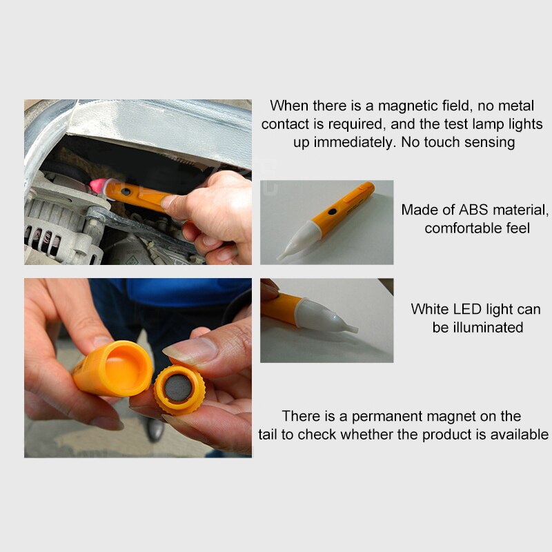 Contactloze magnetische kleptestpen relaisdetector spoelrelais solenoïdekleptestpen