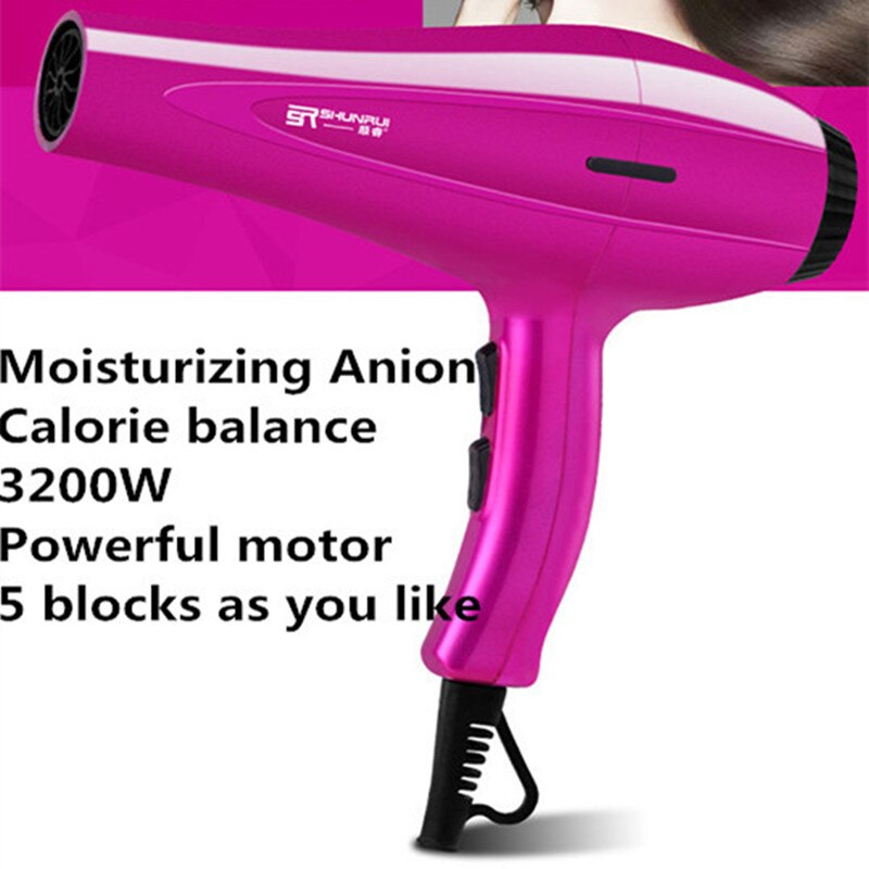 4000W Powerful Hair Dryer Fast Styling Blow Dryer And Cold Adjustment Air Dryer Nozzle For Barber Salon Tools