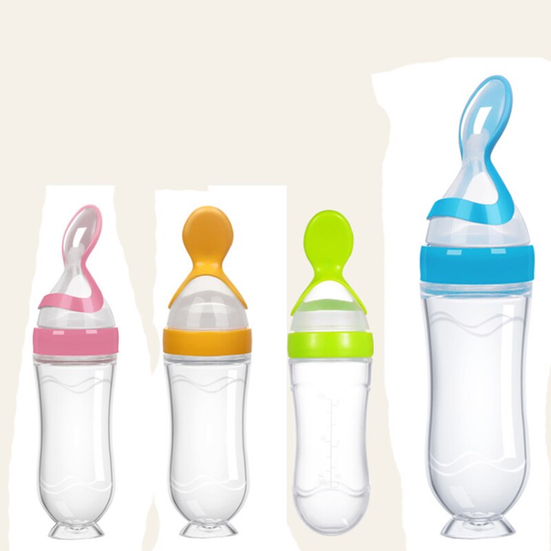 Kinderen Zachte Hoofd Soep Mok Fles Lepel Servies Silicagel Lepel Vork Voeden Bestek Baby Dingen Babyvoeding Mok