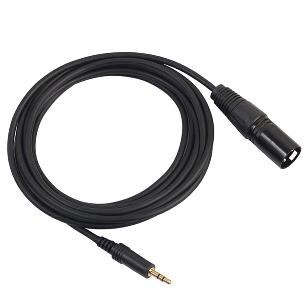 Fijnste Zwart 3.5 Mm Plug Naar 3pin Xlr Plug Micophone Kabel 300 Cm/118.11 Inch