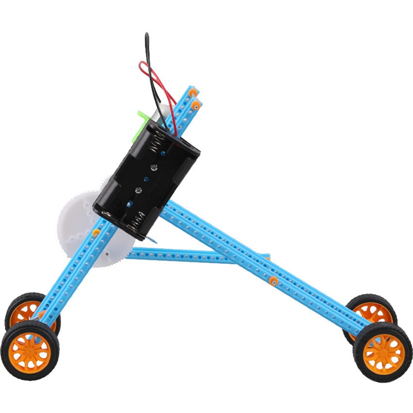 Elektronische Kruipen Mechanische Auto Student Puzzel Elektronische Student Natuurkunde Elektronische Technologie Model