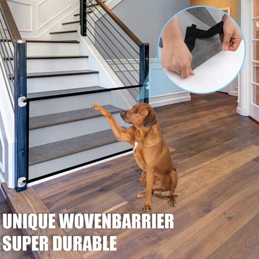 Barrière pour animaux domestiques, filet d&#39;isolation pour chiens, maille pliante, garde de sécurité, clôture pour chiens, Protection des portes de la maison, séparation des animaux