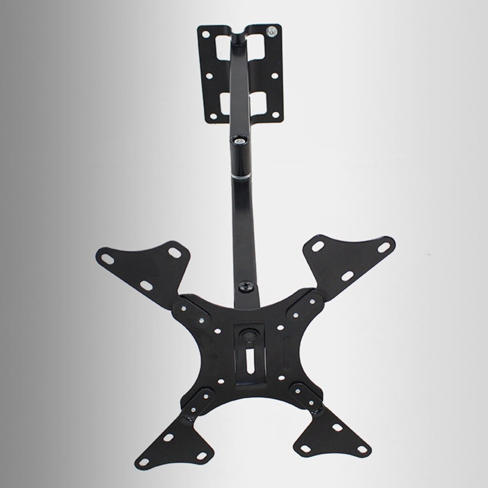 Hanging Universal Adjustable Angle 14-37 Inch Rotatable Home Wall Mount Frame Support Stable Bedroom Steel Plate TV Bracket