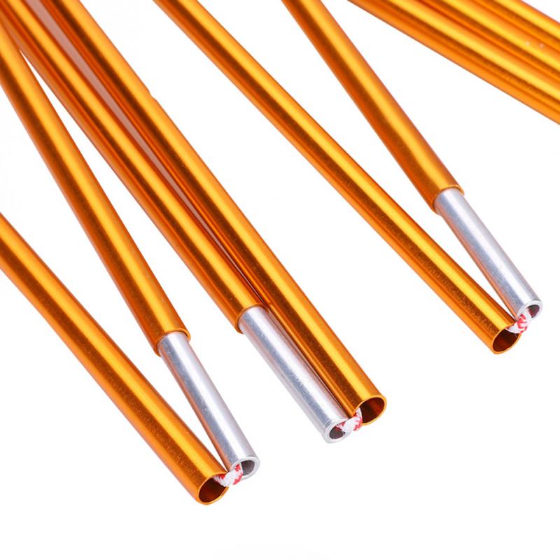 2 pieces/lot 7,9mm tent poles aluminium alloy camping ten poles support frame bars awning tent accessories for outdoor camping hiking