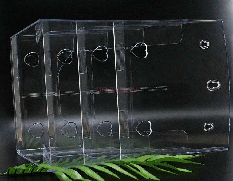 storage box Four-layer a4 desktop transparent data shelf display box leaflet single-page directory shelf wall
