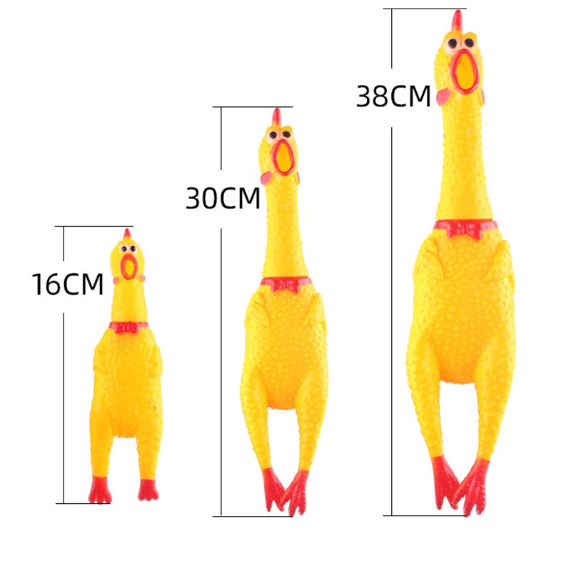 Schreeuwende kip huisdieren honden speelgoed knijp piepend geluid grappig speelgoed veilig rubber voor honden kies kauw speelgoed игрушки для собак