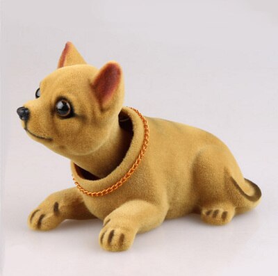 OHANEE luxury nodding dog for car omaments of Shepherd Dog shake head toy usky beagle car decoration automobile accessories: chihuahua