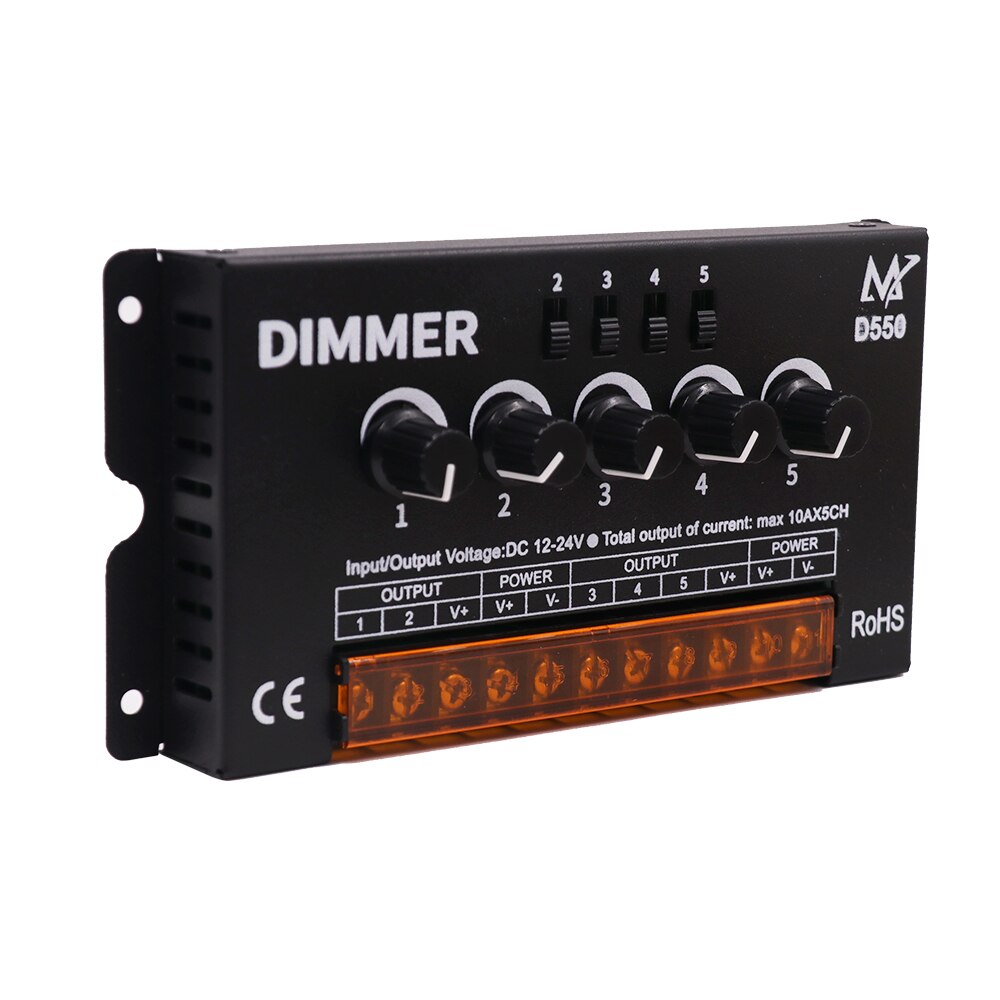 Amplificateur de Signal, variateur Wifi, haute vitesse, 10A x 5CH 50A, répéteur de Signal de données pour DC5V ~ 24V, bande Led 5050 2835 3528 5630 5730 4040