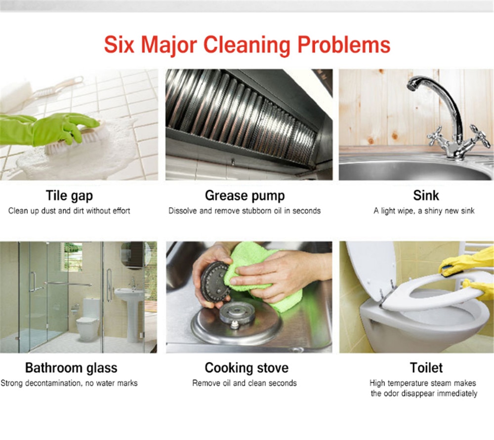 1000W 220V Steam Cleaners Multi-Purpose High Temperature Pressurized Handheld Steam Cleaner Sterilization Air Humidification