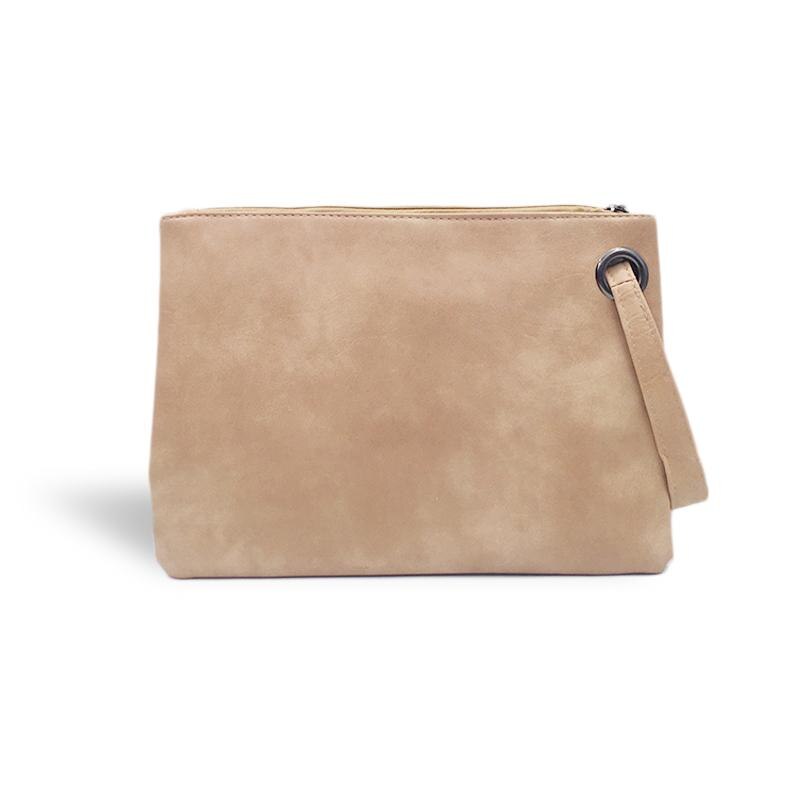 Solid Handbag Women's Clutch Bag Leather Women Envelope Bag Zipper Evening Bag Female Clutches Handbag Torebki Damskie