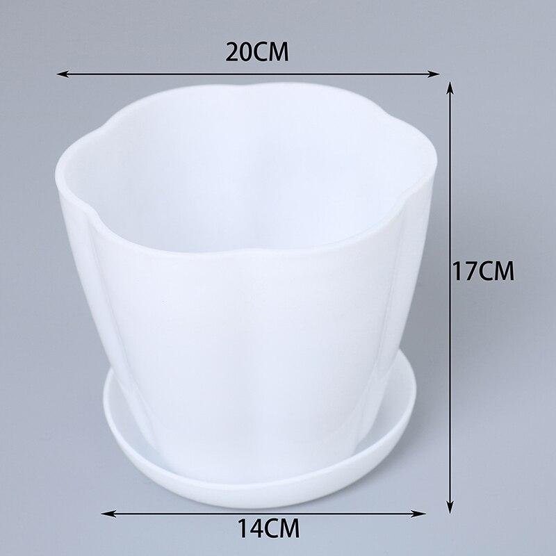 Imitation Ceramic Plastic Flower Plants Pots Thicken Succulents Nursery Garden Planter Home Office Decorative Crafts: A5