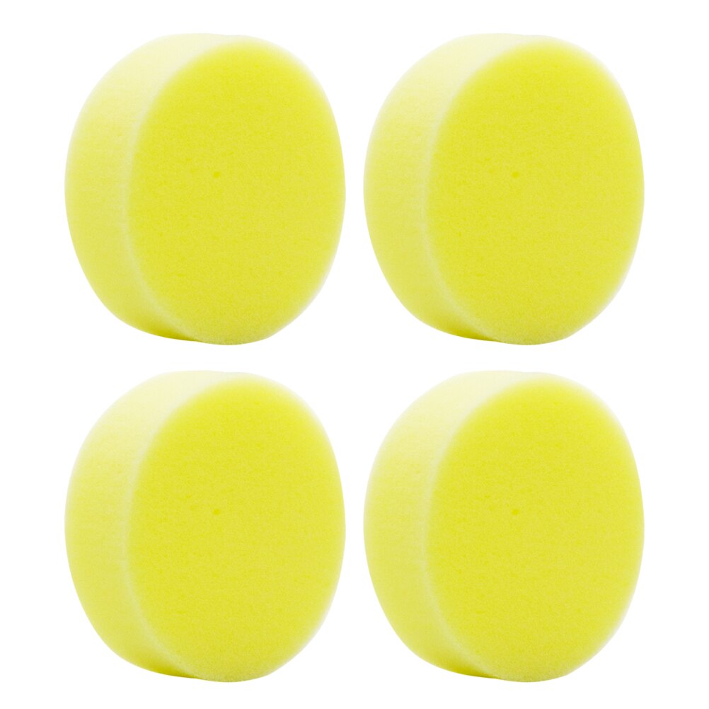 2/3/4 pièces chaussures nettoyage éponge épilation éponge polonais cire mousse éponge applicateur tampons propre rondelle outil de lavage: 4pcs