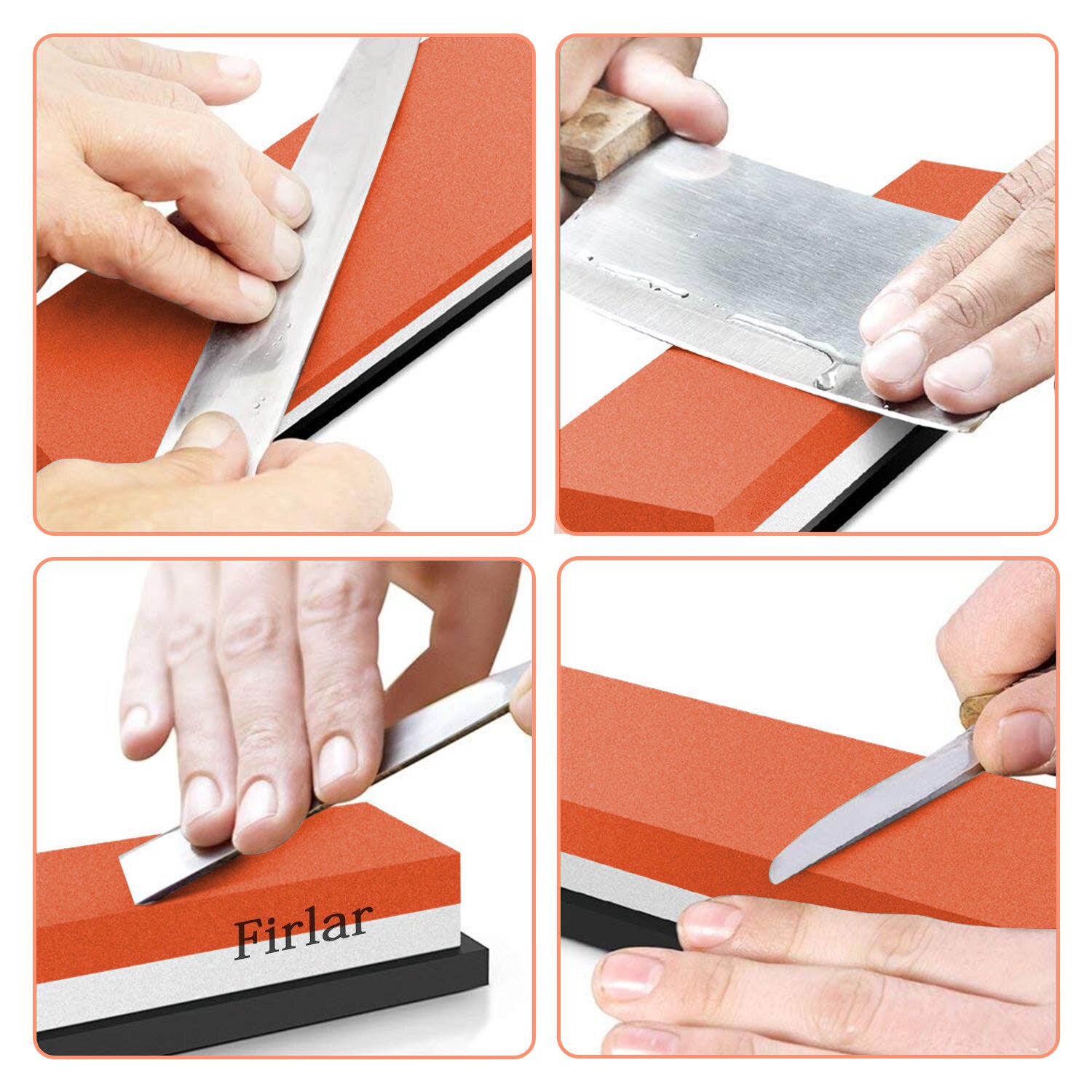 Whetstone Kitchen Knife Sharpener Grindstone Japanese Sharpening Stone For All Knives White Corundum Waterstones