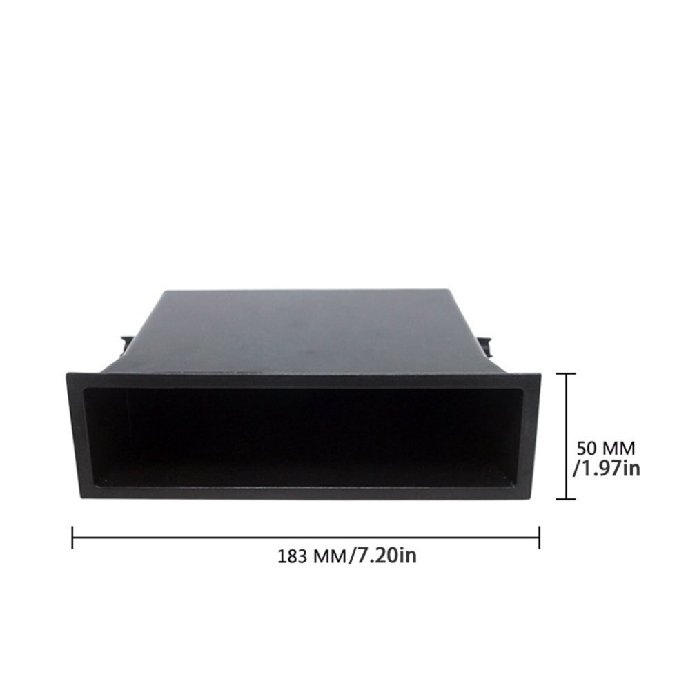 Single Pocket Fascia Din Car Vehicle Radio Cd Storage Box for Nissan Car Accessories Universal Install Racing Kit