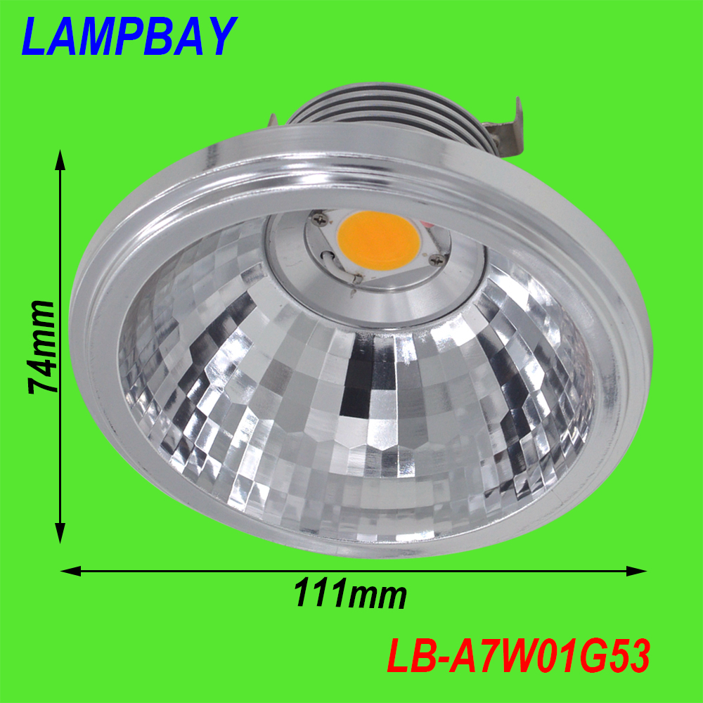 (4 Pak) LED AR111 COB reflector 7 W G53 12 V 770LM vervangen om 50 W lamp hoge lumen twee jaar garantie