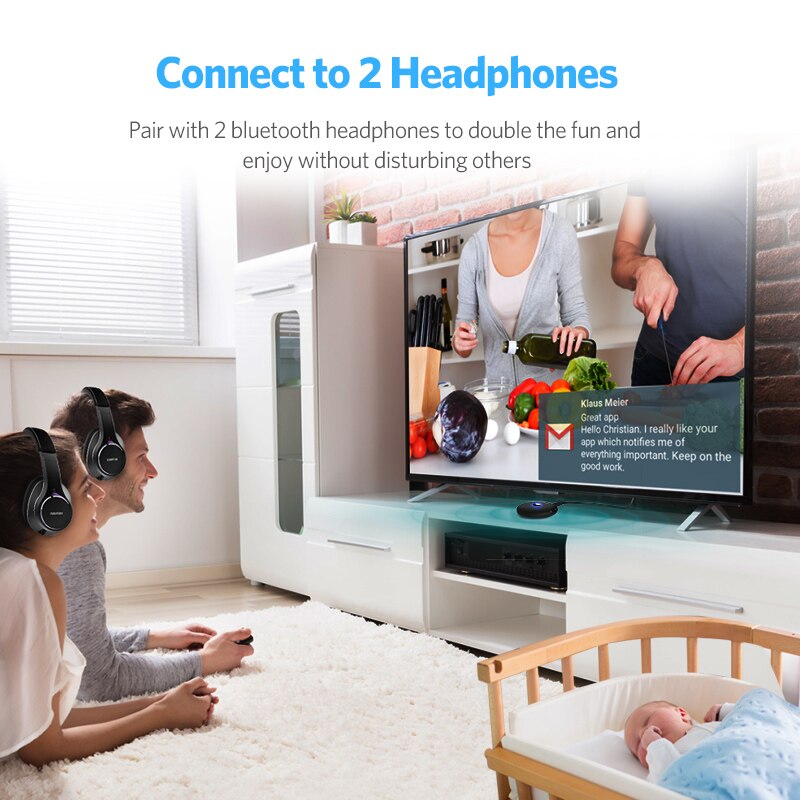 Ugreen Bluetooth Transmitter Receiver aptx LL Adapter 3.5mm jack Audio PC Music Receptor AUX Bluetooth 4.2 3.5 mm