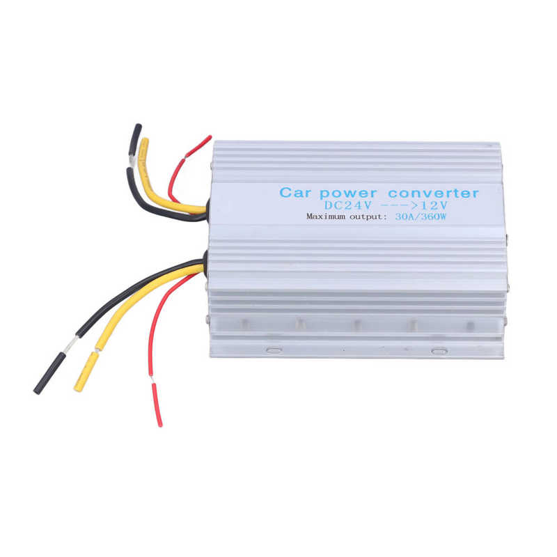 Car Power Converter Buck Transformer Voltage Changer Reducer Regulator DC24V‑12V 30A 360W/240W/180W/120W: 360W