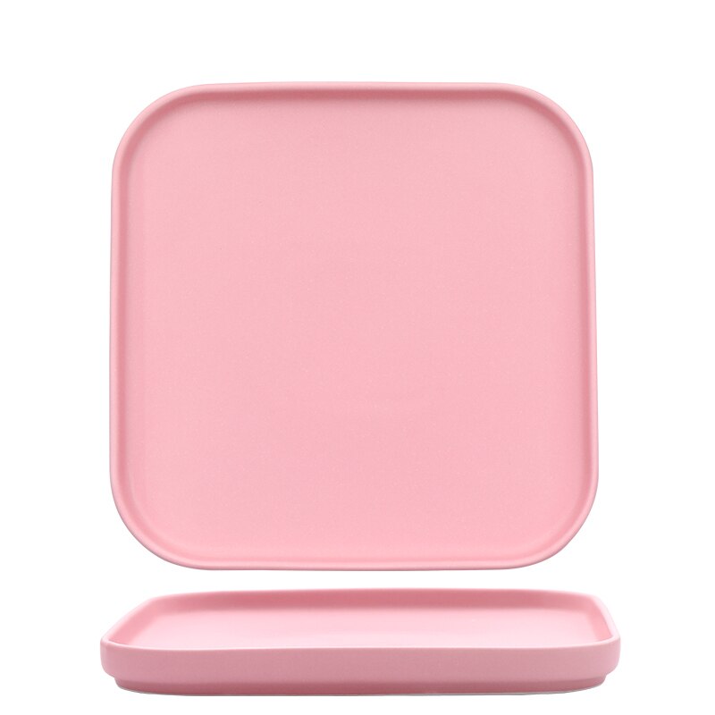 Ceramic Plate Nordic Style Dinner Plate Household Steak Tableware Dish For Breakfast Tray