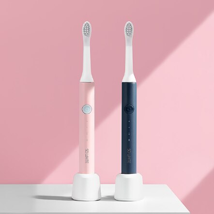 Xiaomi så hvid sonisk elektrisk tandbørste genopladelig vandtæt rengøring ultralyd automatisk tandbørste  ex3 sonisk: 3018333- f